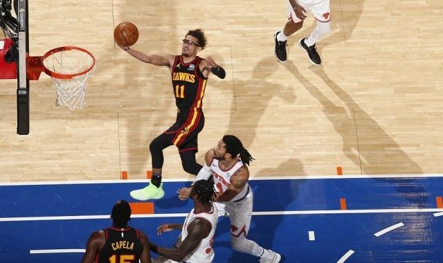 kaiyun-特雷·扬脚踝扭伤至少缺席两场 老鹰或跌出东部前6